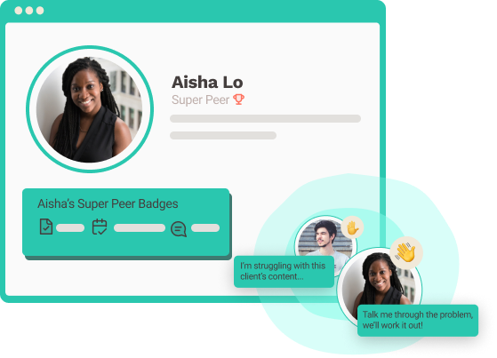 An illustration represting the Super Peer feature.